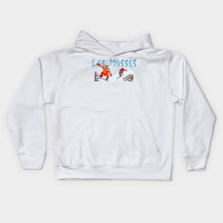 Skiing and snowboarding in Les Mosses Kids Hoodie